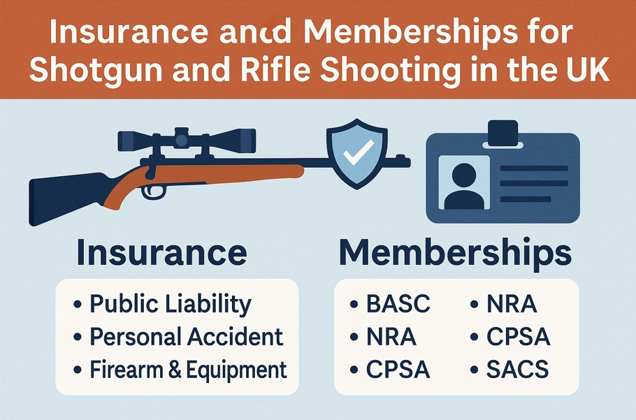 Insurance and Memberships for Shotgun and Rifle Shooting in the UK 2025